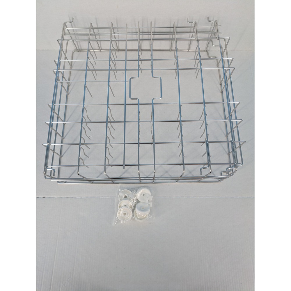 W10139223 Dishwasher Lower Rack 304 Stainless Steel 6 Wheels for 23" Dishwasher - Picture 7 of 13